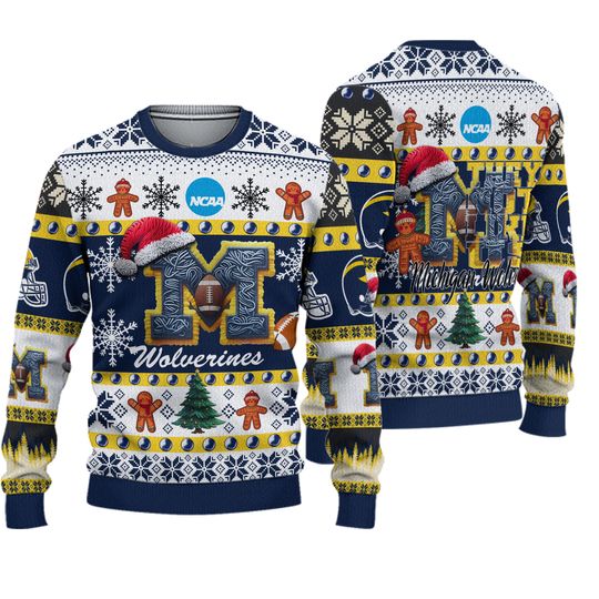 Michigan Wolverines Football They Not Like Us Christmas Ugly Sweater