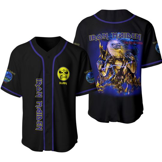 Personalized Iron Maiden Death Beast Baseball Jersey
