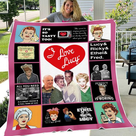 I Love Lucy Fleece Blanket