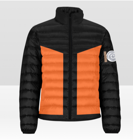 Narutoo Puffer Jacket Uniform Costume