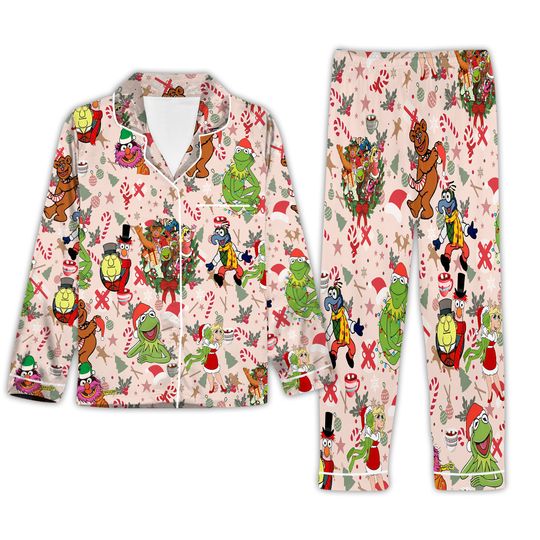 The Muppet Christmas Carol Pajamas Set Family, Muppet Xmas Holiday Women Pajamas, The Muppet Button Up Shirt, Magic Kingdom Shirt