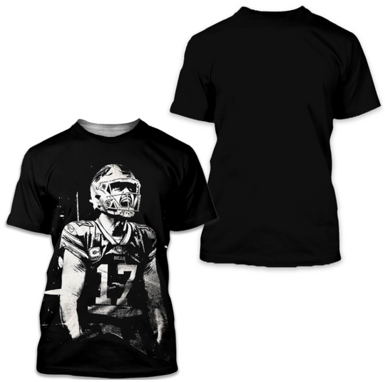 Josh Allen shirt Handmade Bleached t-shirt