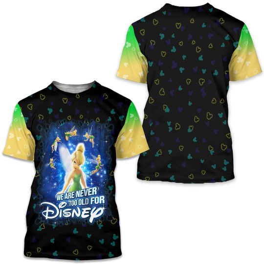 Tinker Bell Disney Shirt, Disney 3D Printed Shirt