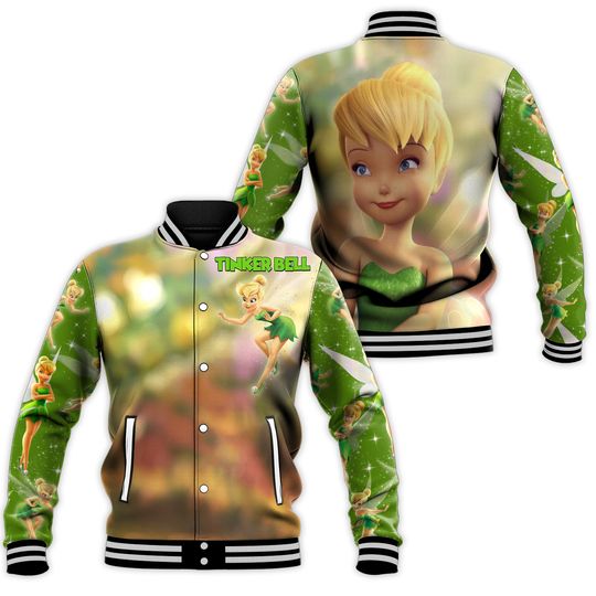 Disney Tinkerbell Baseball Jacket Men's Women's Casual