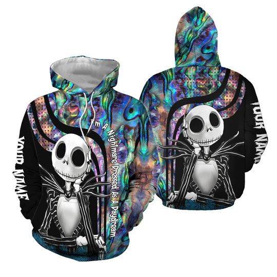 Discover Customize Jack Skellington Hoodie Leggings Suit Disney Hoodie Leggings