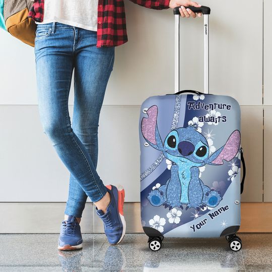 Discover Personalized Ohana Stitch Disney Luggage Cover