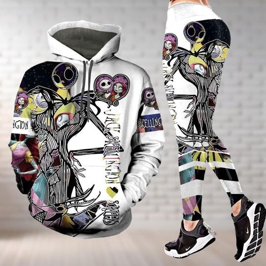 Jack Skellington And Sally Hoodie And Leggings, Nightmare Before Christmas Hoodie