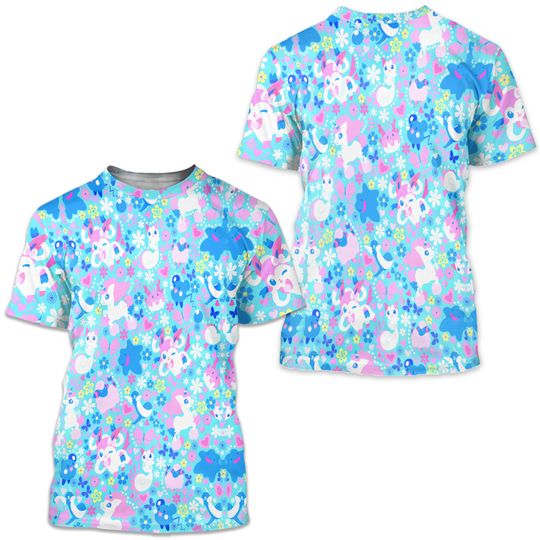 Sylveon Ditto Design Tshirt Sylveon Colorful Teacher Tshirt