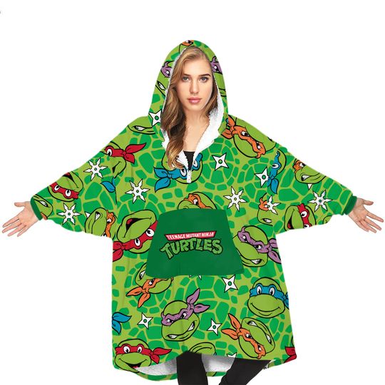 Teenage Mutant Ninja Turtles Boys Wearable Blanket Hoodie