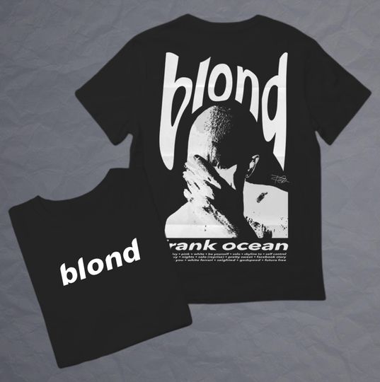 Frank Ocean Blond  White Design Double Sided T Shirt