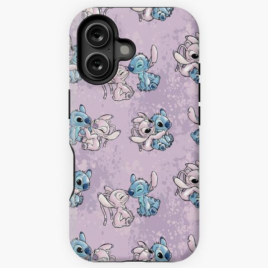 Lilo & Stitch Angel Watercolor  iPhone Case