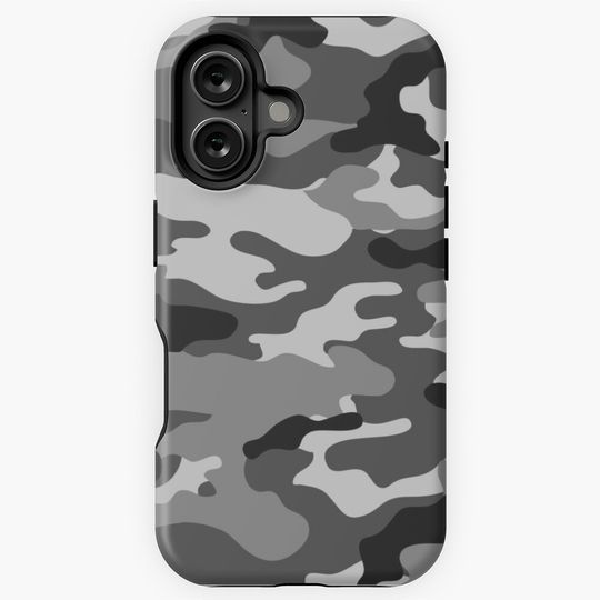 Gray Camo iPhone Case