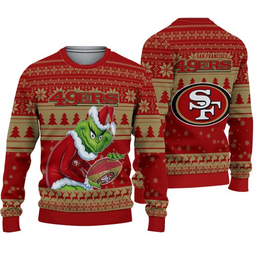 San Francisco 49'ers Football funny character Ugly Sweater