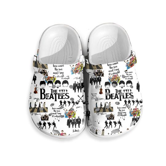 The Beatles Sandals, The Beatles Shoes, Rock And Roll Shoes, The Beatles Summer Shoes, Music Band Sandals, Shoes For Men Womens, Mens Sandal