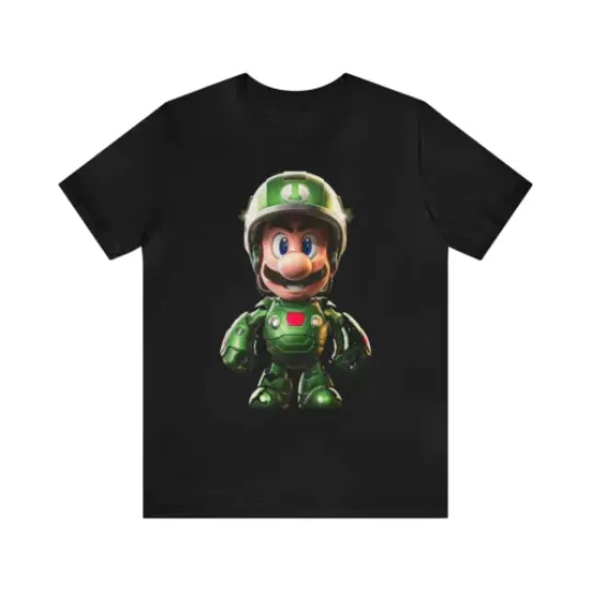 Luigi power up! Unisex Jersey Short Sleeve Tee