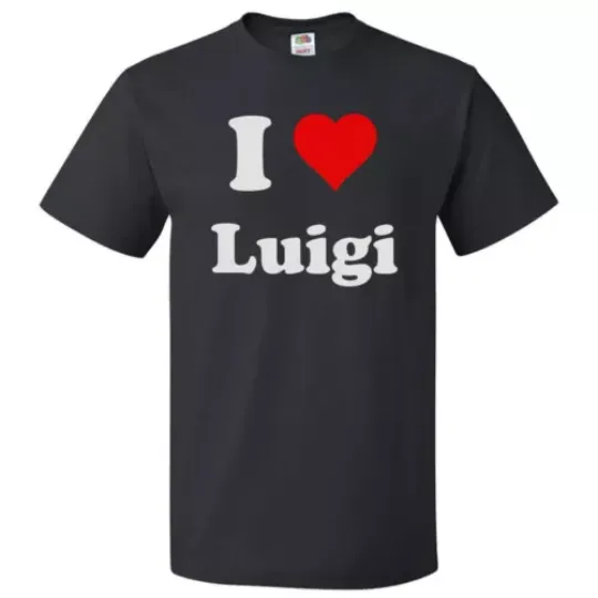 I Love Luigi T shirt I Heart Luigi Tee