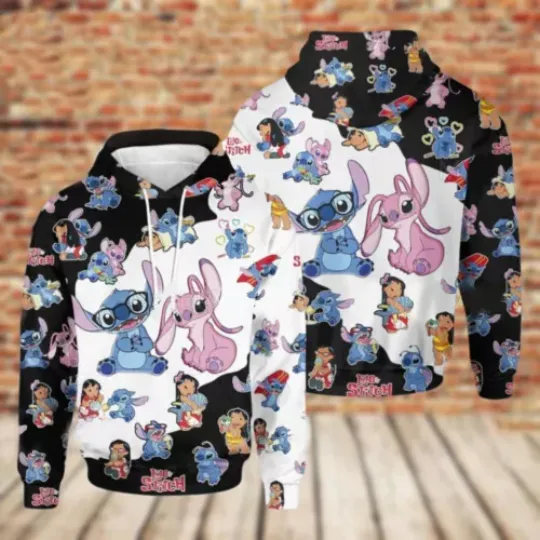 I Am A Big Fan Of Stitch And Angel Lilo & Stitch Hoodie 3D Printed