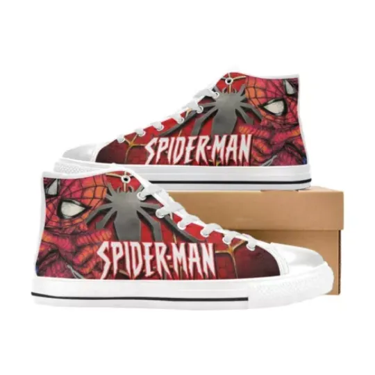 Spider-Man High Top Sneaker , Shoes Athletic