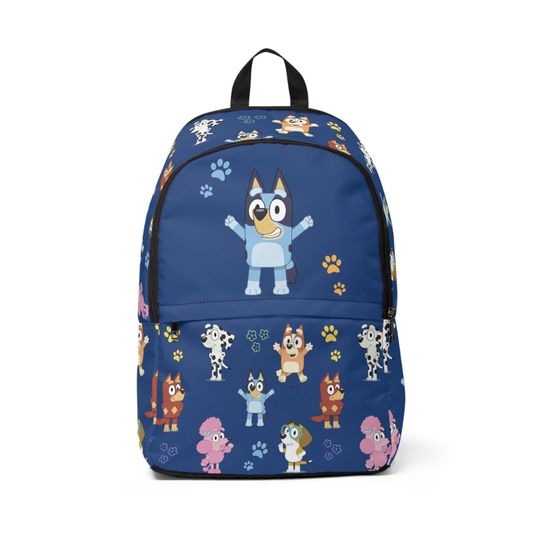 BlueyDad Personalized Backpack I Unisex Backpack for Kids and Toddlers