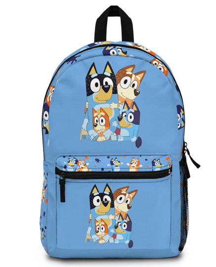 Fun Dog-Themed Kids Backpack, Perfect for School, Back to School, BlueyDad Dog Lovers, Playdates, Gift for Kids