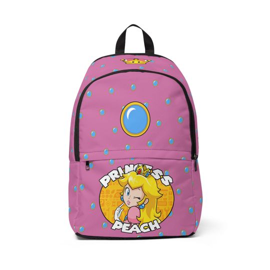 Peach Princess  Unisex Fabric Backpack