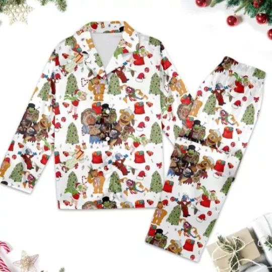 The Muppet Christmas Carol Pajamas Set, Muppet Xmas Holiday  Pajamas