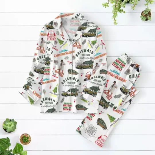 Griswold Christmas Pajamas, Griswold Co Pajamas Set, Christmas Tree Farm Shirt,