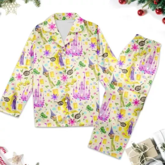 Rapunzel Princess Pajamas, Princess Family Pajamas,