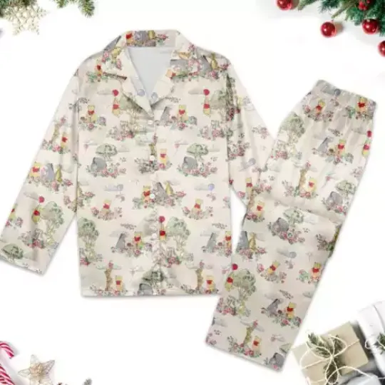 Winnie The Pooh Pajamas,Tigger Piglet Eeyore Pajamas Set