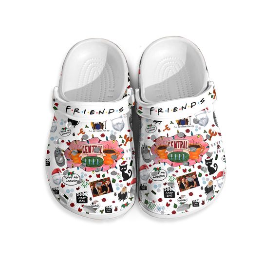 Friends Central Perk Shoes, Friends Tv Show Sandals, Old Tv Show Slipper For Christmas, Friends Sitcom Sneakers, Friends Halloween Gift