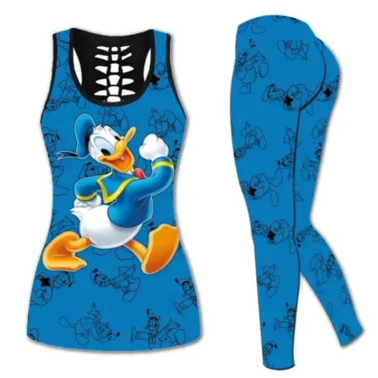 Hollow Tanktop or Legging for Fan /Donal Duck-For Women