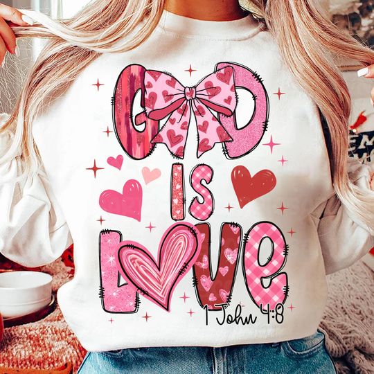 God is love Sweashirt, Love like Jesus Sweashirt