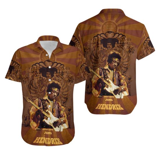 Jimi Hendrix Unisex Hawaiian Shirt, Gift For Fan, Gift For Men