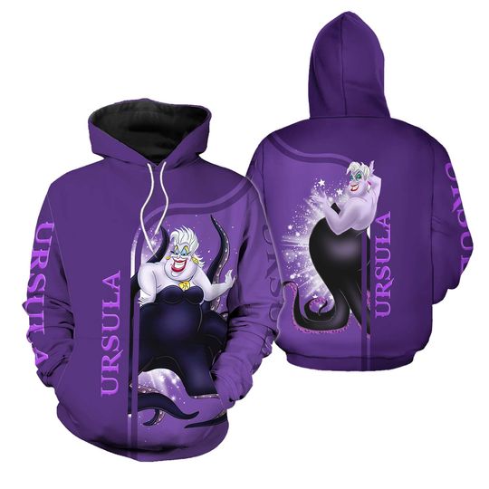 Ursula Hoodie, Disney Ursula Hoodie, Little Mermaid Hoodie