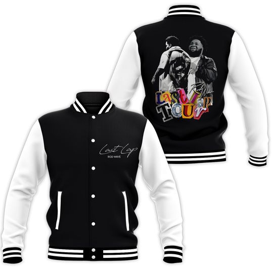 Rapper Rod Wave Last Lap Tour 2024 Baseballs Jackets Women Men Sports Baseball Jacket