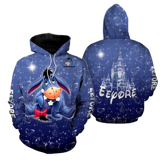 I'm A Big Fan Of Eeyore Never Too Old For Eeyore Disney 3D Hoodie
