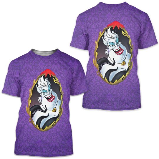 Ursula Villains Disney Shirt, Disney 3D Printed Shirt