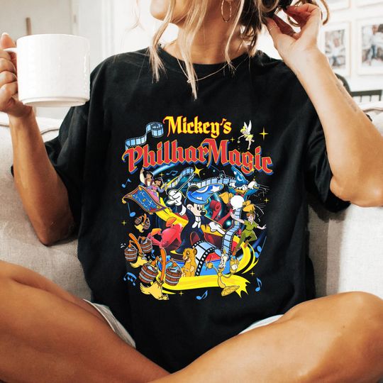 Vintage Mickey's Philharmagic T-Shirt, Sorcerer Mickey Fantasia T-Shirt