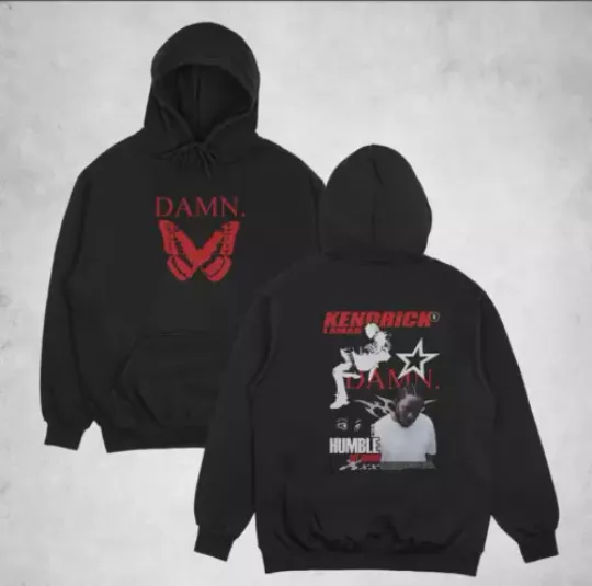 2 sided hoodie, Kendrick Lamar DAMN Album Hoodie, gift for fans