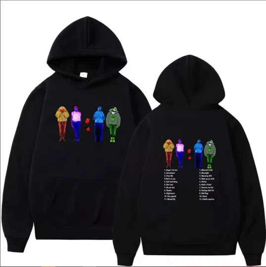 2 sided hoodie, Chris Brown 11:11 Album Tracklist Hoodie, gift for fans