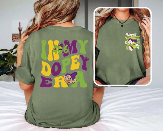 Double Side In My Dopey Era T-Shirt, Snow White And Seven Dwarfs T-shirt