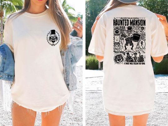Vintage Haunted Mansion Two-Sided T-shirt, Stretching Room T-Shirt, Haunted Mansion 1969 T-Shirt