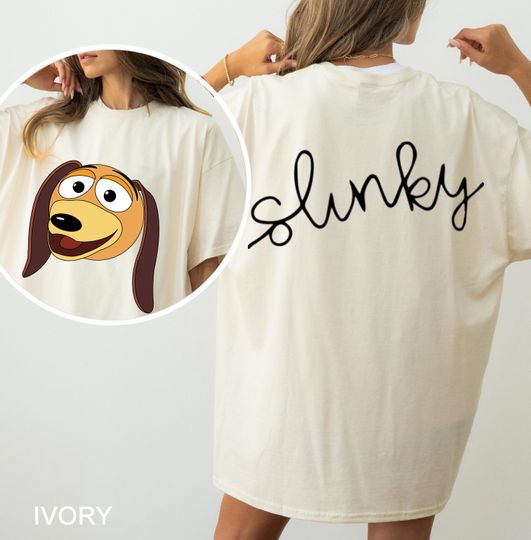 Slinky Dog T-Shirt, Two Side Kids Slinky Dog T-Shirt, Toy Story T-Shirt