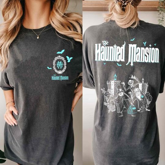 Vintage Two Sided Disney Halloween Foolish Mortals T-Shirt, The Haunted Mansion T-shirt