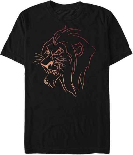 Disney Villains Scar Line Shirt, Lion King T-Shirt