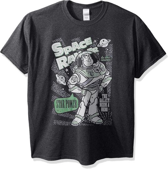 Disney Toy Story Buzz Lightyear Star Power Hero T-Shirt, Toy Story T-Shirt
