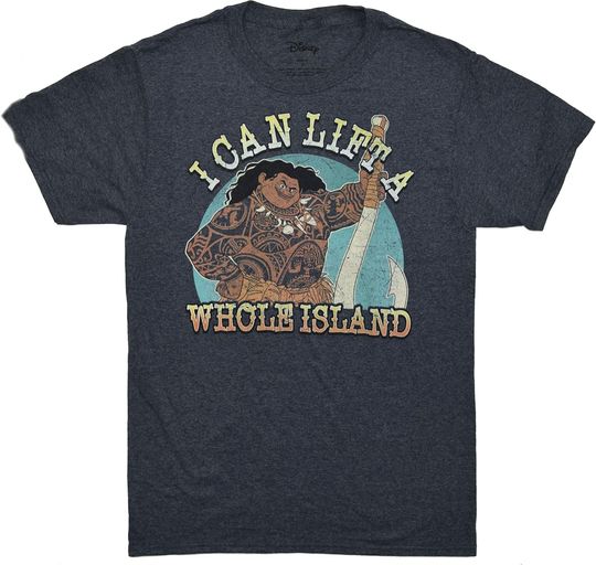 Disney Moana Maui Whole Island Lift T-Shirt, Moana T-Shirt
