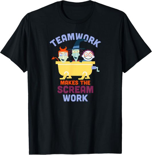 Nightmare Before Christmas Teamwork Makes the Scream Work T-Shirt