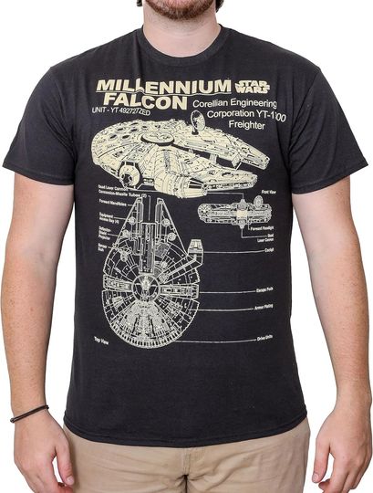 STAR WARS Millennium Falcon T-Shirt, Star Wars T-Shirt