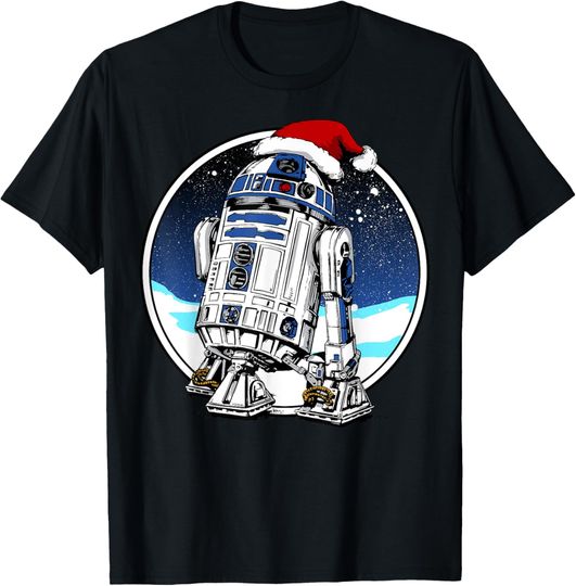 Star Wars Holiday Santa Hat Christmas R2-D2 T-Shirt, Star Wars T-Shirt